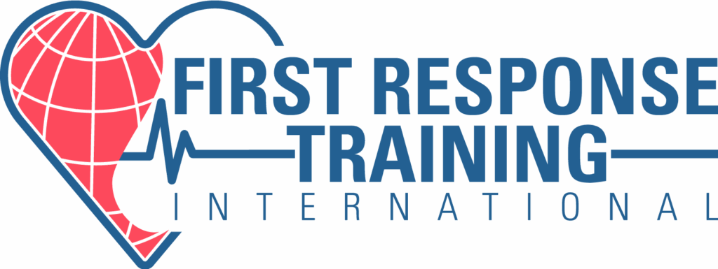FRTI First Response Training International color logo. First aid training at Spartan SCUBA. CPR certification.