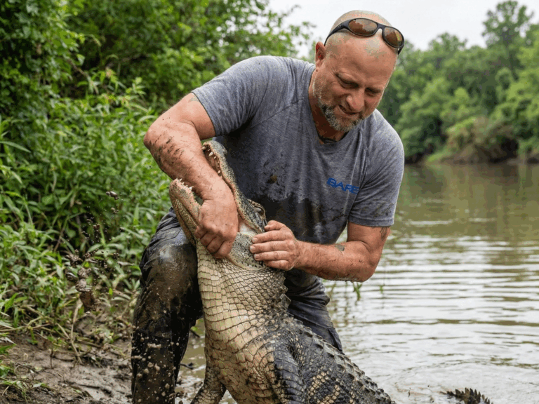 Doc wrastlin a gator