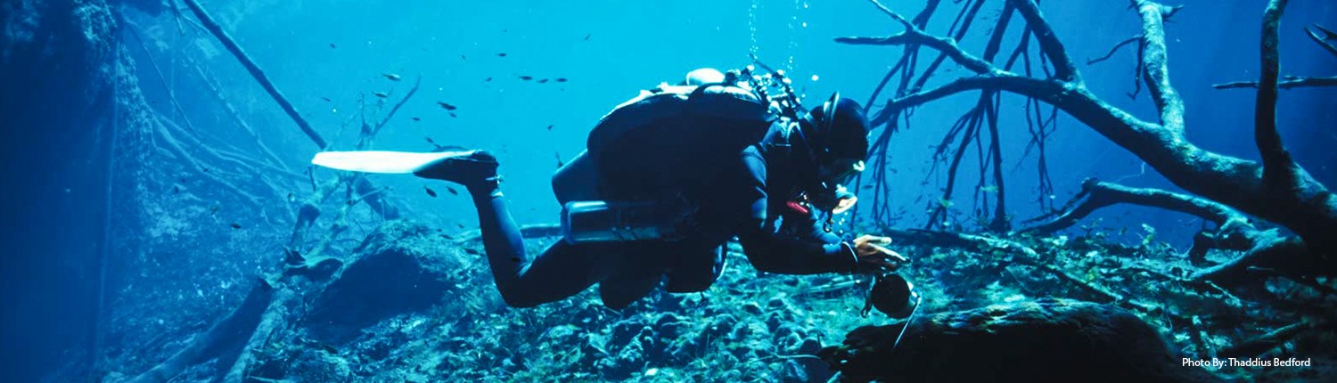 TDI Instructor working through their Decompression Procedures Instructor course.